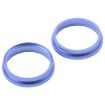 iPhone 16 Rear Camera Glass Lens Protector Hoop Ring 2pcs Set Blue - 3