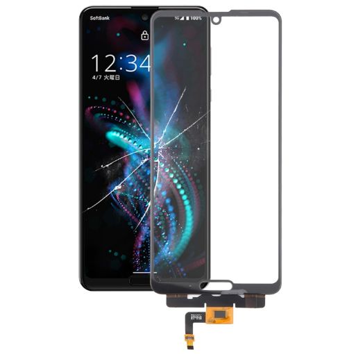 Sharp Aquos R5G Black Touch Panel Replacement - 1