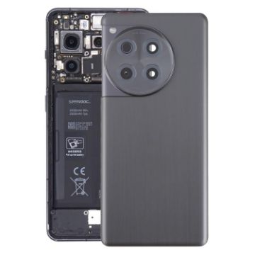 OnePlus Ace 3 Battery Back Cover & Camera Lens Cover - Black - 1