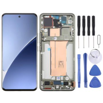 Xiaomi 15 Pro AMOLED LCD Screen Digitizer Assembly with Frame Green - 1