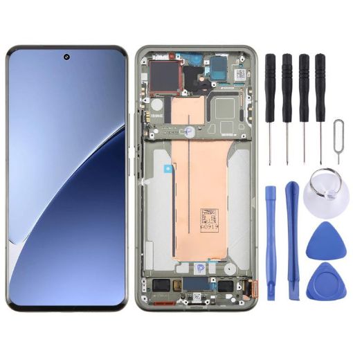 Xiaomi 15 Pro AMOLED LCD Screen Digitizer Assembly with Frame Green - 1