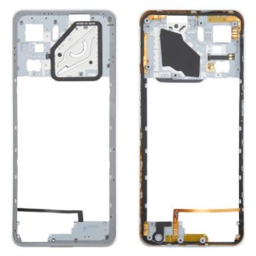 ZTE nubia Neo 3 Silver Plastic Middle Frame Bezel Plate Replacement - 1