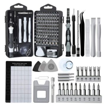 122 in 1 Precision Magnetic Screwdriver Kit - White | Versatile Tool Set - 1