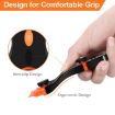 Double Headed Scraper Blade Glue Remover Cleaner Tool - Blue Squeegee - 3