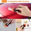 Double Headed Scraper Blade Glue Remover Cleaner Tool - Blue Squeegee - 7