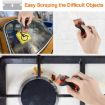 Double Headed Scraper Blade Glue Remover Cleaner Tool - Yellow Squeegee - 8