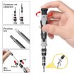 138 in 1 Mobile Phone & Clock Repair Screwdriver Set - Red - 6