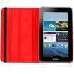Red Litchi Texture Leather Case with Holder for Galaxy Tab 3 (8.0) - 2