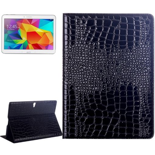 Crocodile Texture Flip Leather Case for Galaxy Tab S 10.5/T800 - Black - 1