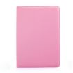 Litchi Texture Pink Leather Case for Galaxy Tab A 9.7 - 360 Rotating Holder - 2