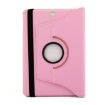 Litchi Texture Pink Leather Case for Galaxy Tab A 9.7 - 360 Rotating Holder - 3