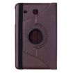 Litchi Texture Leather Case with 360 Rotation for Galaxy Tab E 9.6 - Brown - 3