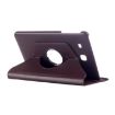 Litchi Texture Leather Case with 360 Rotation for Galaxy Tab E 9.6 - Brown - 4