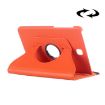 Galaxy Tab S2 8.0 Orange Leather Case - 360 Rotation & Holder - 1