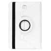 Litchi Texture Leather Case with 360 Rotation for Galaxy Tab S2 8.0 - White - 3