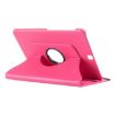 Galaxy Tab S2 9.7 Case - Litchi Texture, 360 Rotation, Magenta Holder - 4