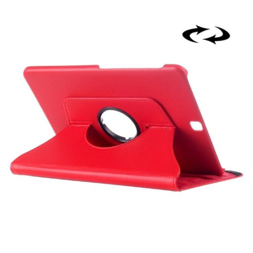 Litchi Texture Red Leather Case with 360 Rotation for Galaxy Tab S2 9.7 - 1