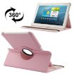 Pink Litchi Texture Leather Case with Holder for Galaxy Tab 2 (10.1)/P5100 - 1
