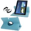 Rotatable Leather Case for Galaxy Note 10.1 (2014) P600, Baby Blue - 1