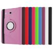 Pink Litchi Texture Leather Case with 360 Rotation for Galaxy Tab E 9.6 - 7