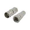 BNC Jack to F Plug Connector - 1