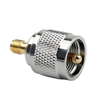 UHF Male to SMA Female RF Coaxial Adapter Connector - 1
