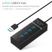 4 Ports USB 3.0 Hub Splitter, LED, 5Gbps Speed, BYL-P104, Black - 2