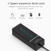 4 Ports USB 3.0 Hub Splitter, LED, 5Gbps Speed, BYL-P104, Black - 5