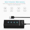 4 Ports USB 3.0 Hub Splitter, LED, 5Gbps Speed, BYL-P104, Black - 7