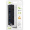 7-Port USB 3.0 Hub with Individual Switches - Black - 4