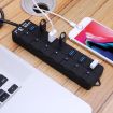 7-Port USB 3.0 Hub with Individual Switches - Black - 5