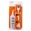 4 Ports USB 2.0 HUB, 30cm Cable, White - Compact and Efficient Connectivity - 4