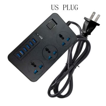 T09 3000W High Power Plug-in with 3-Hole Jack & 6 USB Charging Ports - 1