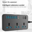 T09 3000W High Power Plug-in with 3-Hole Jack & 6 USB Charging Ports - 2