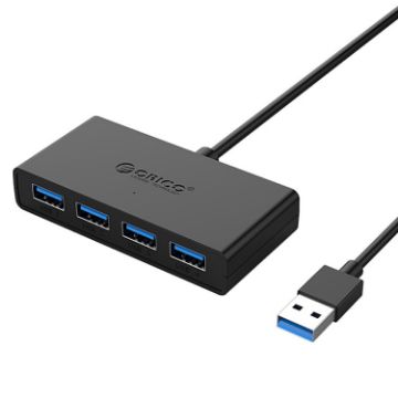 ORICO G11-H4-U3-100-BK 4 Port USB 3.0 HUB - Efficient Connectivity - 1
