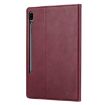 Samsung Galaxy Tab S7 Plus Wine Red Leather Case with Photo Frame & Wallet - 3