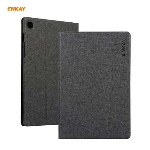Samsung Galaxy Tab A7 10.4 T500/T505 Case, PU Leather, Sleep/Wake, Black - 1
