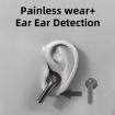 JM12 TWS Bluetooth 5.0 Earphones, Touch Control, Stereo Bass, White - 8