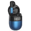 J28 TWS Bluetooth Earphones LED Display HIFI Music Sport (Blue) - 1