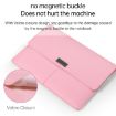 Rose Gold Litchi Pattern PU Leather Laptop Bag 13-14 inch Waterproof - 5