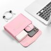Yellow Litchi Pattern PU Leather Laptop Bag 13-14 inch Waterproof Case - 9