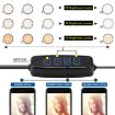 NS-08 LED Dimmable Ring Light with Phone Tripod Stand Holder - 3