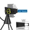 NS-08 LED Dimmable Ring Light with Phone Tripod Stand Holder - 4