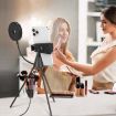 NS-08 LED Dimmable Ring Light with Phone Tripod Stand Holder - 5