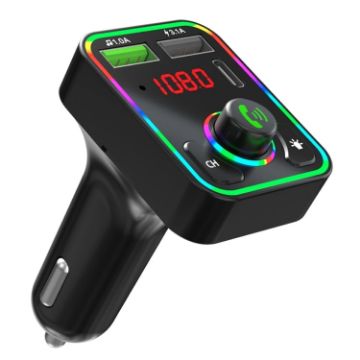 F3 Car FM Transmitter LED Receiver MP3 Player 3.1A Dual USB Charger - 1