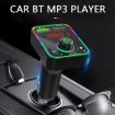 F3 Car FM Transmitter LED Receiver MP3 Player 3.1A Dual USB Charger - 5