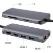 8 in 1 Type-C Hub: HDMI, 3 USB 3.0, RJ45, PD, SD/TF Slots Adapter - 3