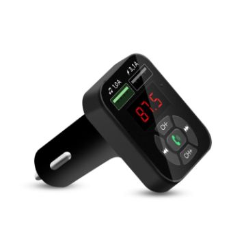 A9 Car FM Transmitter Wireless Audio Receiver MP3 Player Dual USB Charger - 1