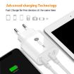 40W Dual Port PD/Type-C Fast Charger with Type-C to 8 Pin Cable, UK Plug - 6