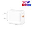 Mini Portable CS-20W Dual Ports Fast Charger with 3A USB to 8 Pin Cable - 2